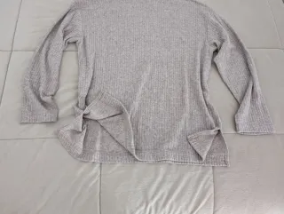 Jersey fino cuello alto jaspeado