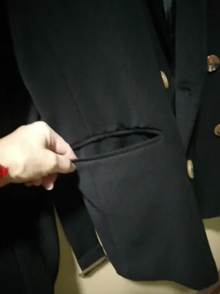 Americana Pull&Bear Negra Doble Botonadura