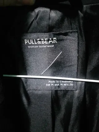 Americana Pull&Bear Negra Doble Botonadura