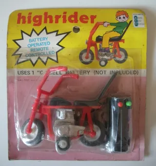 Motorino Highrider telecomandato anni 80 fondo mag