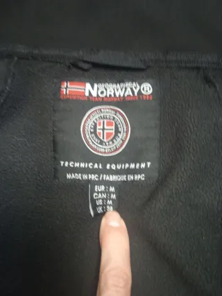 ABRIGO GEOGRAPHICAL NORWAY NEGRO TALLA 38/M UNISEX