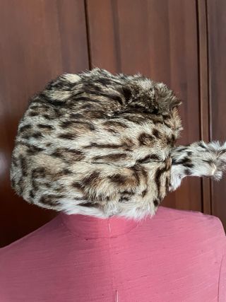 Cappello vintage pelliccia maculata