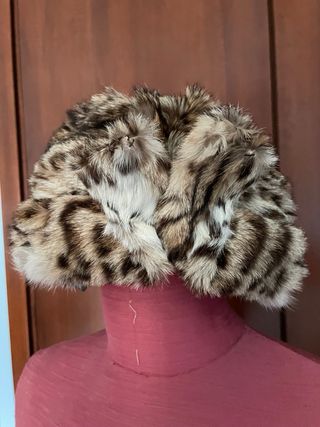 Cappello vintage pelliccia maculata