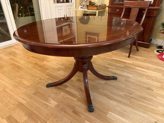 Mesa comedor madera clásica extensible