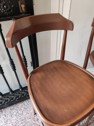4 Sedie Bar Marroni
