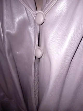 Chaqueta de piel gris