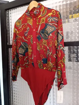 Body Nuevo Manga Larga Estampado