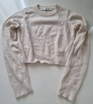 Jersey Bershka crop blanco Talla M