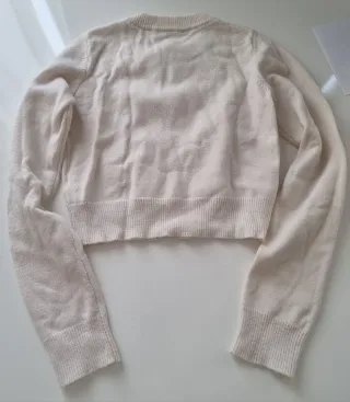 Jersey Bershka crop blanco Talla M