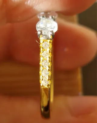 Anillo plata con 5 circonitas