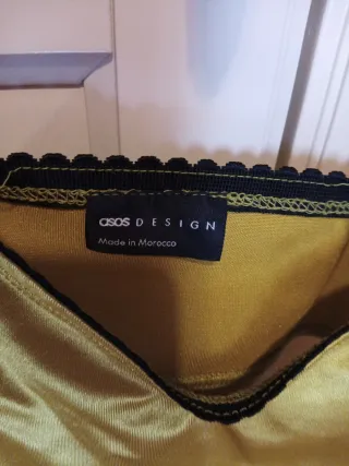 Vestido largo fiesta amarillo