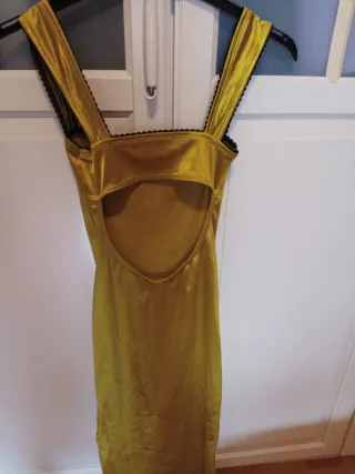 Vestido largo fiesta amarillo