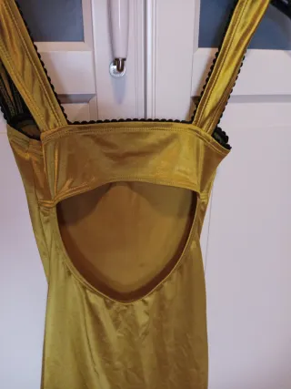 Vestido largo fiesta amarillo