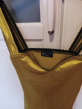 Vestido largo fiesta amarillo