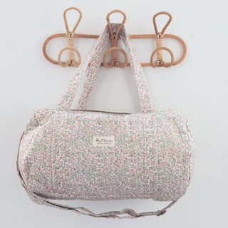 Bolsa viaje gym Barrel Algodón Bags Garden Flores