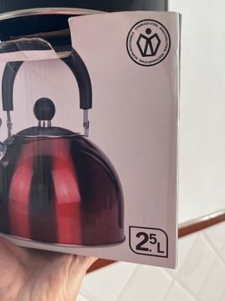 Tetera Hervidor de agua negro para todos fuegos