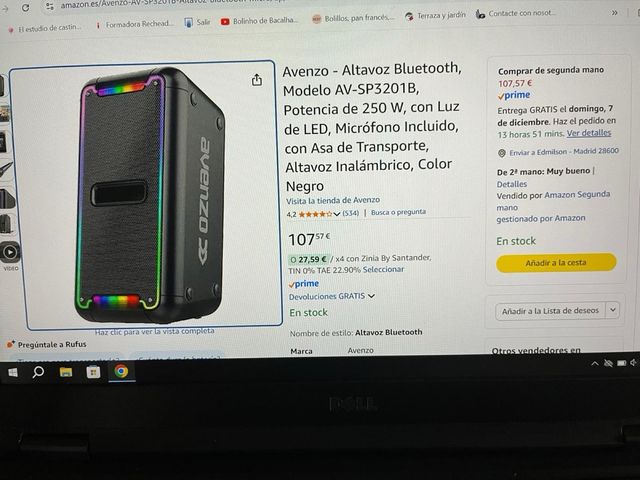 Altoparlante Bluetooth Avenzo con Microfono e Luci