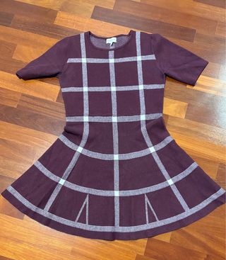 Abito maglia fantasia quadri tg L