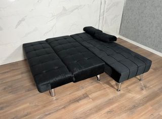 Sofá Cama Reversible Negro - Envio gratis