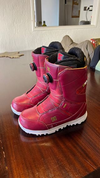 Botas Snowboard DC Mujer Rojo