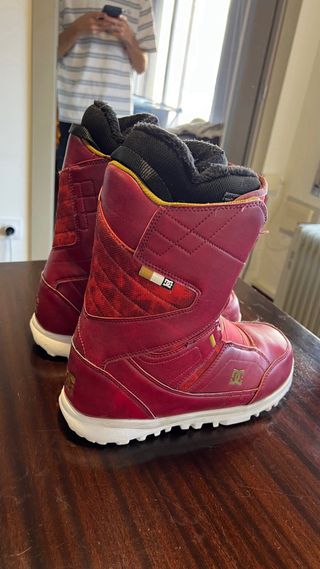 Botas Snowboard DC Mujer Rojo