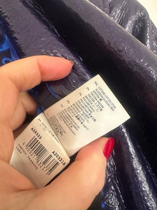 Abrigo Versace Azul y Dorado Mujer