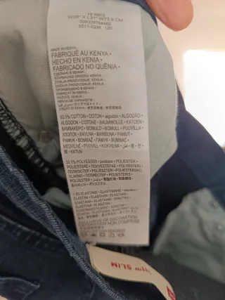 Vaqueros Levi's 511 Slim Talla W29 L31