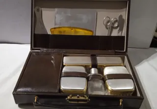 Beauty case uomo pelle anni '50