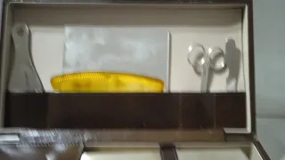 Beauty case uomo pelle anni '50