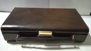 Beauty case uomo pelle anni '50