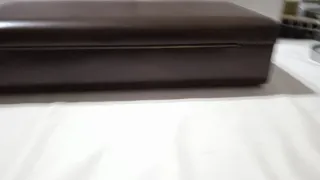 Beauty case uomo pelle anni '50