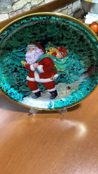 Vassoio in plastica a tema natalizio