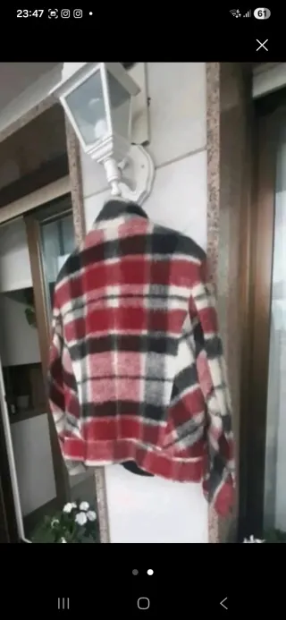 Chaquetón cuadros cuadros multicolor