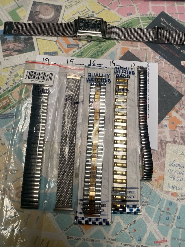 Cinturino per orologi - Oro e argento estensibili