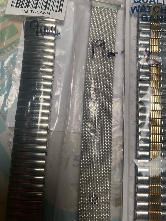 Cinturino per orologi - Oro e argento estensibili