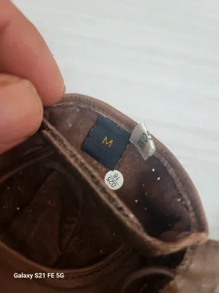 Guanti Moncler Pelle Marrone Taglia M Nuovi