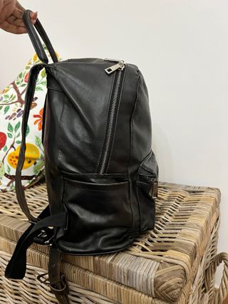 Zaino vera pelle nero