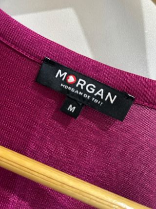 Top Morgan Fucsia Cremalleras Talla M