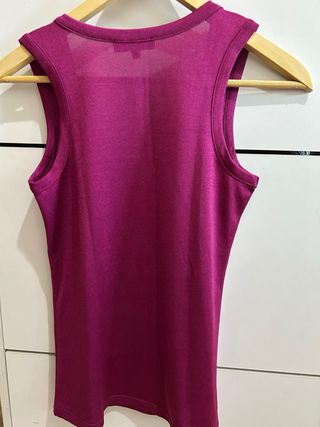 Top Morgan Fucsia Cremalleras Talla M