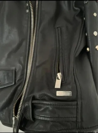 Chaqueta Piel Maison Scotch Tachuelas