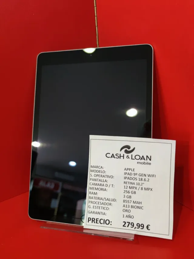 iPad 9ª Gen 256GB Wifi Plata