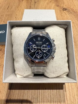 Reloj para hombre Seiko SBTR011 Cronógrafo Azul.