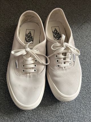 Zapatillas Vans Beige/Blanco Talla 38