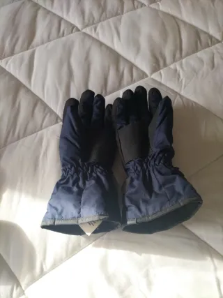 Guantes Nieve Niño Talla 7 Azul