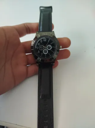 Reloj encendedor negro