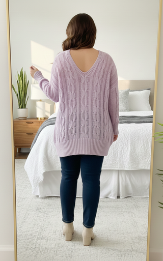 Jersey Morado Talla Grande (52) Cuello V