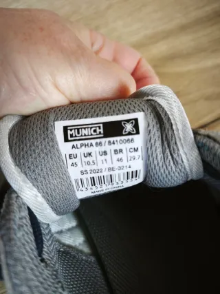 Zapatillas Munich Talla 45 Azul y Gris