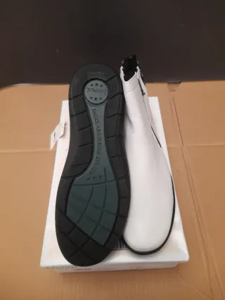 Botines piel auténticas blancos Vamos