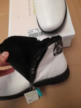 Botines piel auténticas blancos Vamos