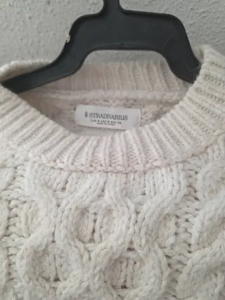 Jersey Stradivarius blanco talla única